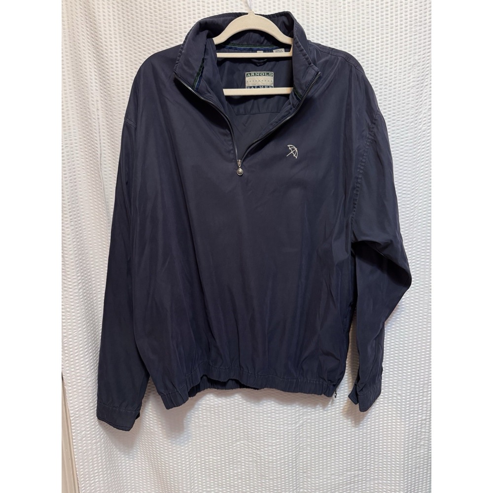 Arnold Palmer Men's Golf Jacket Size Medium, Navy‎ Blue
